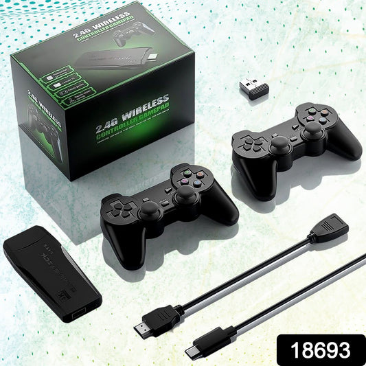 Wireless Controller Gamepad With 10000+ Games 4k Ultra Hd Game Sticks Output And 2.4ghz Wireless Controller Video Games (1 Set)