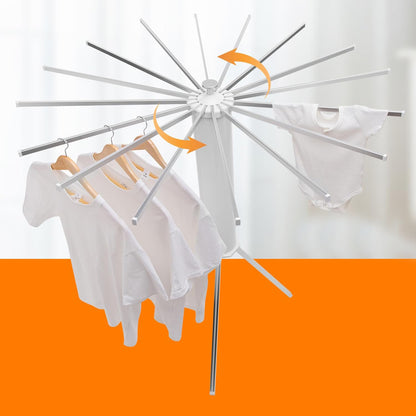 Foldable Rotary Clothes Drying Rack Stand (1 Pc)