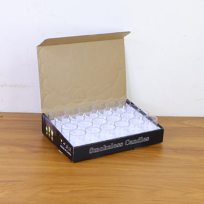 Smokeless Led Tealight Candles (24 Pc)