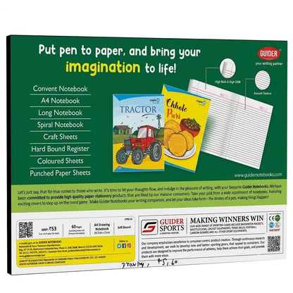 Copis To Drawing Notebook / Copy for Students, 60 Pages
