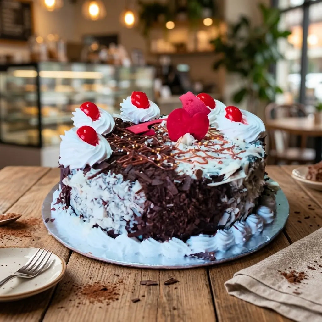 Black & White Forest Birthday Cake, 1 Pound