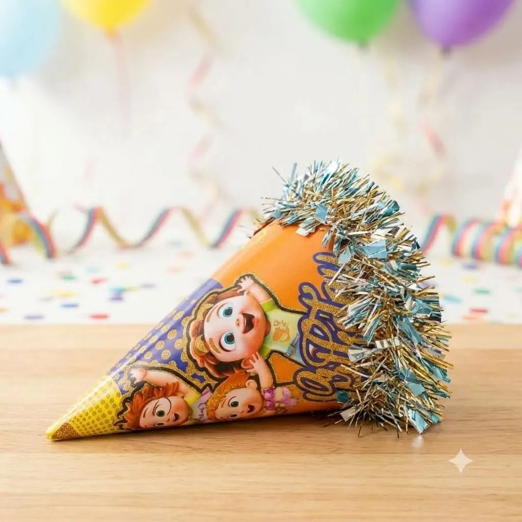 Cocomelon Theme Happy Birthday Cap for Kids, 1 pc