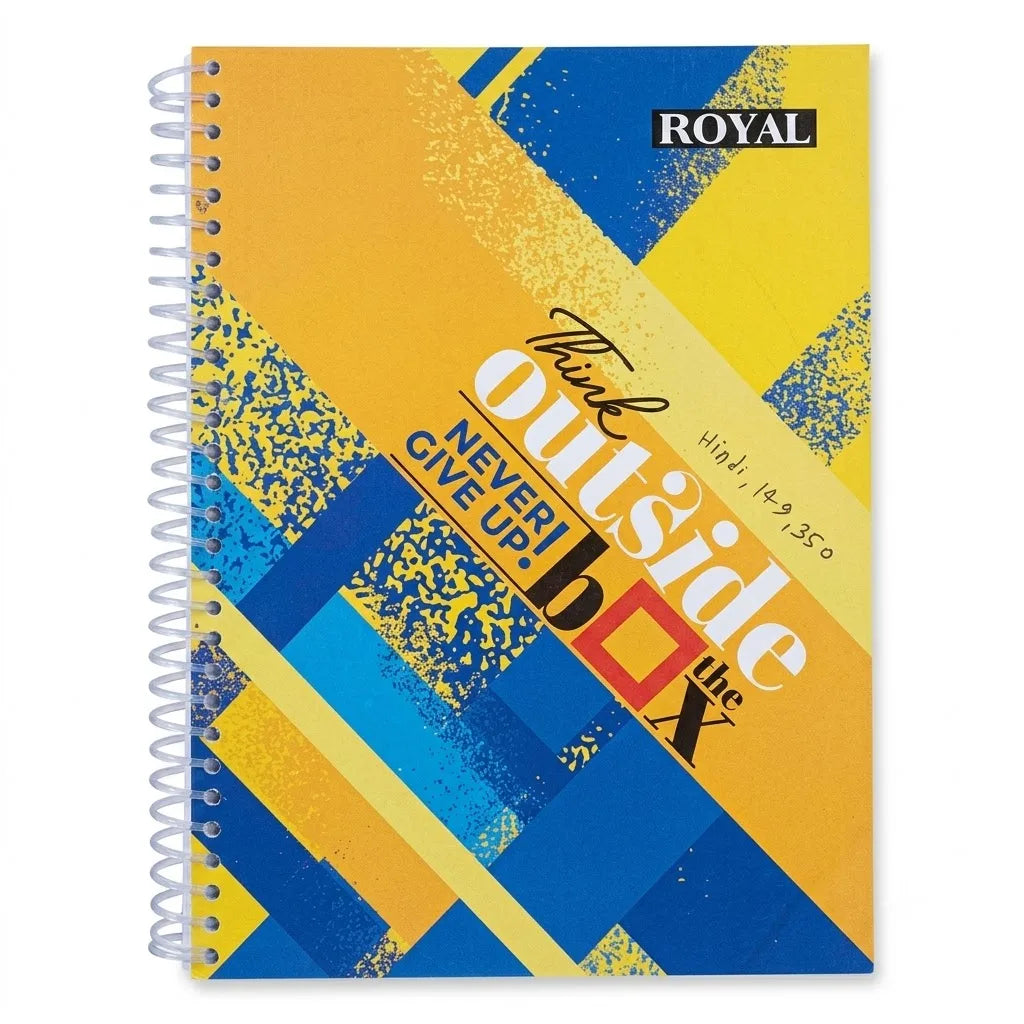 Royal Hindi Spiral Notebook / Copy for Students, 350 Pages