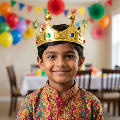 Royal King Crown for Boys, Golden