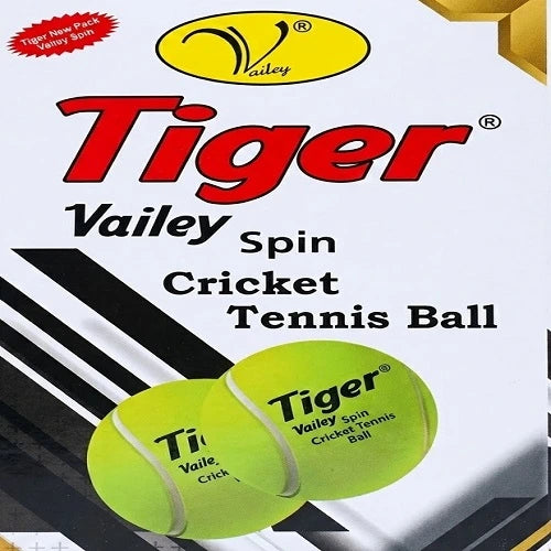 Tiger Vailey Spin Cricket Tennis Ball, Yellow & Red