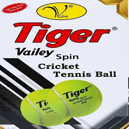 Tiger Vailey Spin Cricket Tennis Ball, Yellow & Red