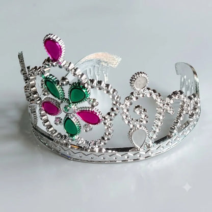 Kids Princess Crown Tiara for Girls, Silver