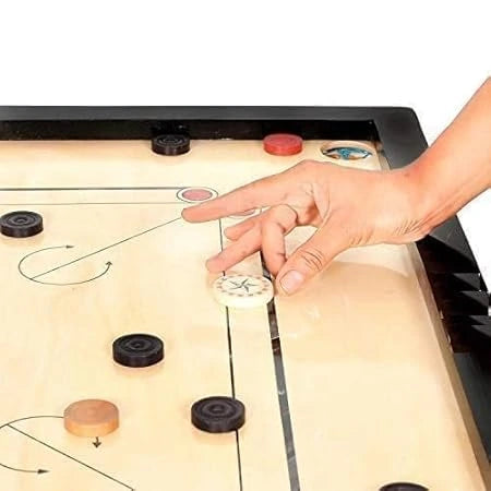 Premium Matte Finish Carrom Board with Striker, Coins & amp; Powder – 20 Inch (Small)