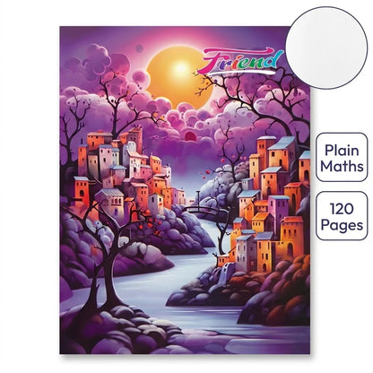 Friend Plain Maths Notebook / Copy for Students, 120 Pages