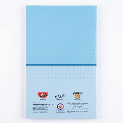 Peacock Executive Long Bound Exercise Book (Long Notebook Diary) for School, College and Office Use, 192 Pages