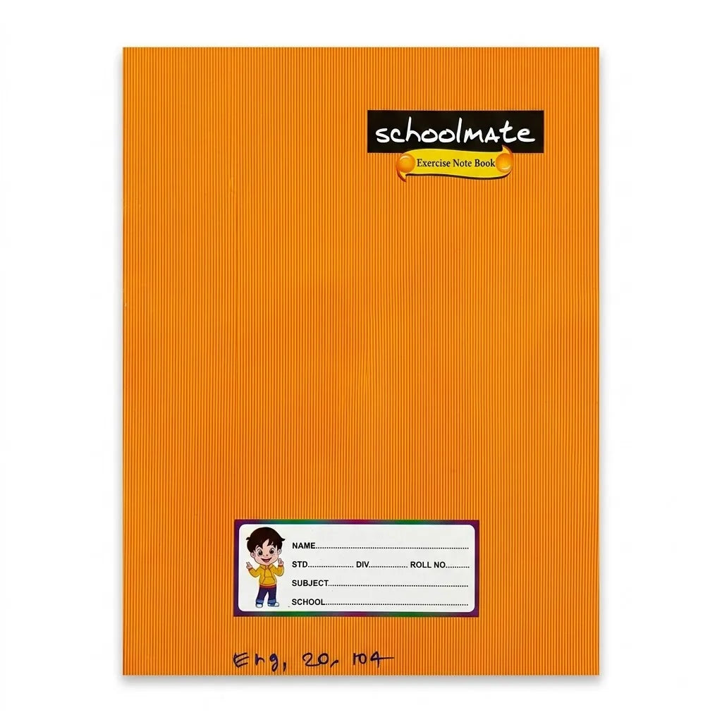 Schoolmate English Notebook / Copy for Students, 104 Pages