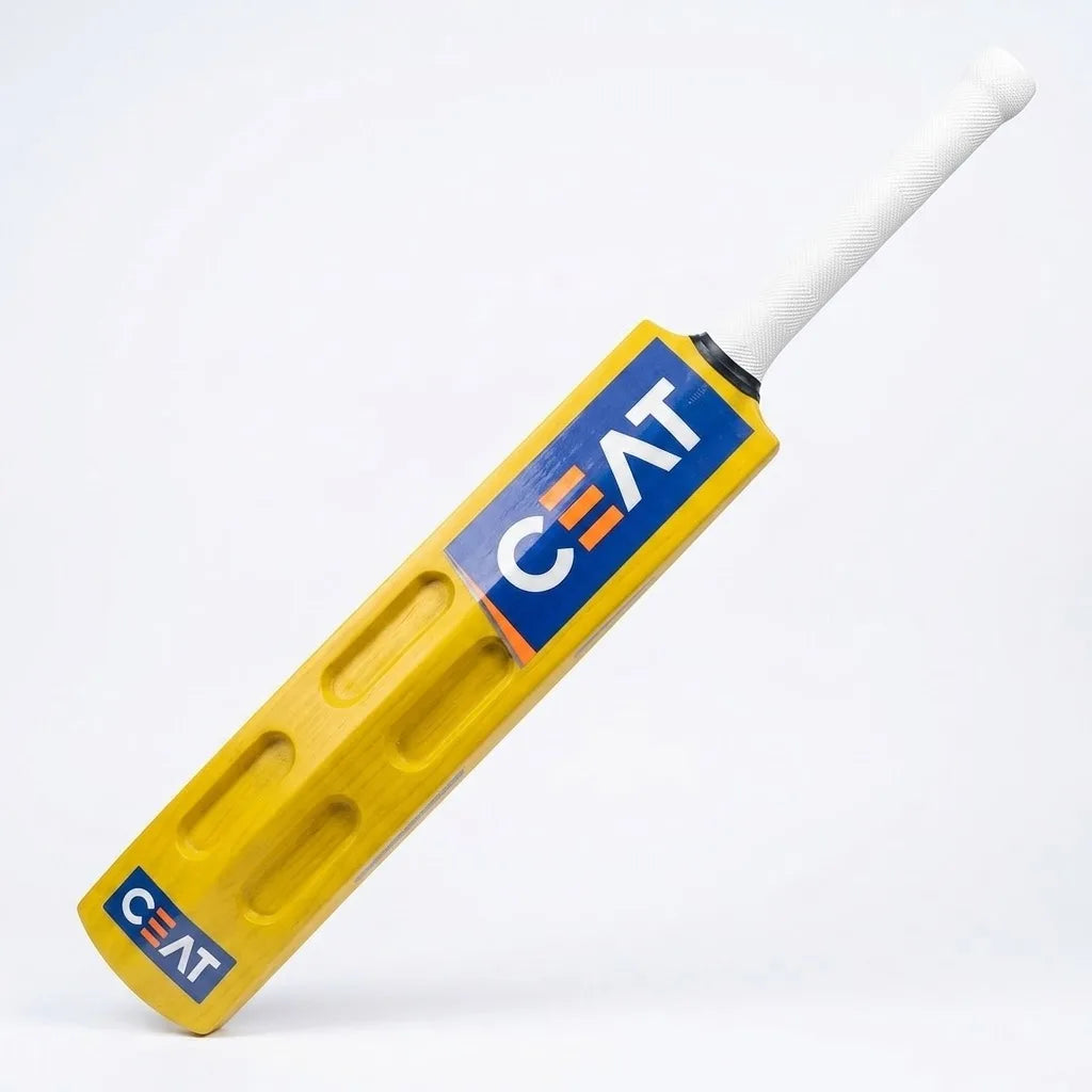 CEAT Scooped Lightweight Cricket Bat for Kids & Adults (Yellow)