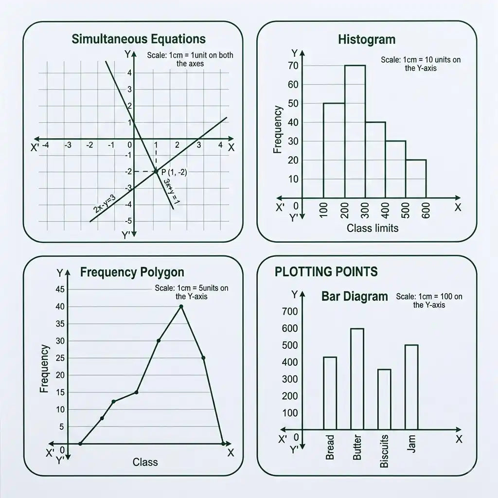 Peacock Big Graph Notebook / Copy for Students, 32 Pages