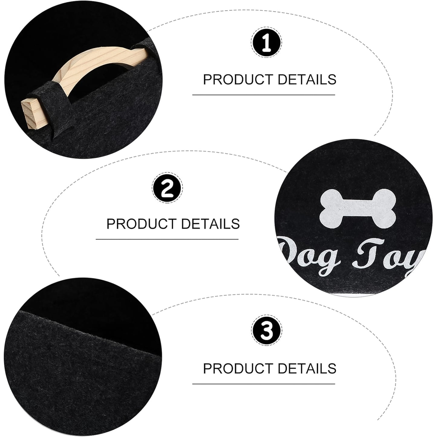 Pet Toy Storage Basket - ( 39  29  17 Cm  1 Pc)