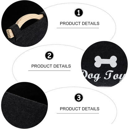 Pet Toy Storage Basket - ( 39  29  17 Cm  1 Pc)