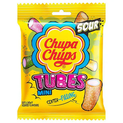 Chupa Chups Mixed Fruit Flavours Soft & Chewy Sour Bites, 61.6 g