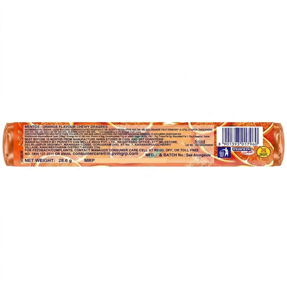 Mentos Chewy Dragees - Orange Flavour, 28.6 g