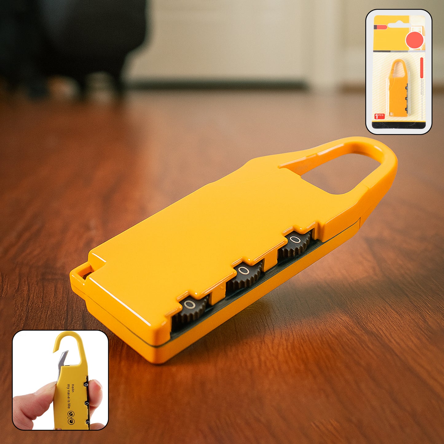 Portable 3-digit Combination Number Lock (1 Pc)
