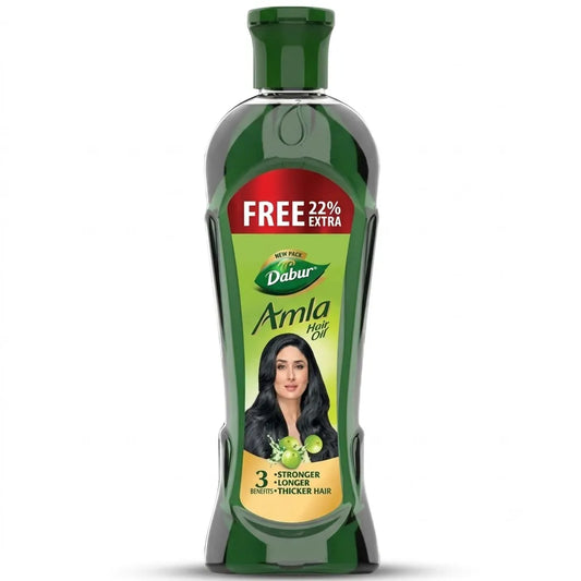 Dabur Amla Hair Oil - For Stronger, Longer & Thicker Hair, Rich In Vitamin C 90 ml + 46 ml(Free), 136 ml
