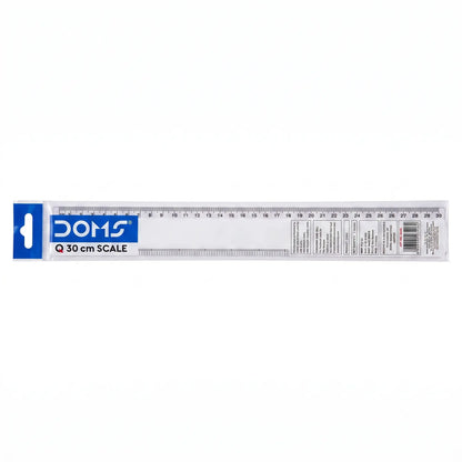 Doms Transparent Plastic Scale, 30 cm