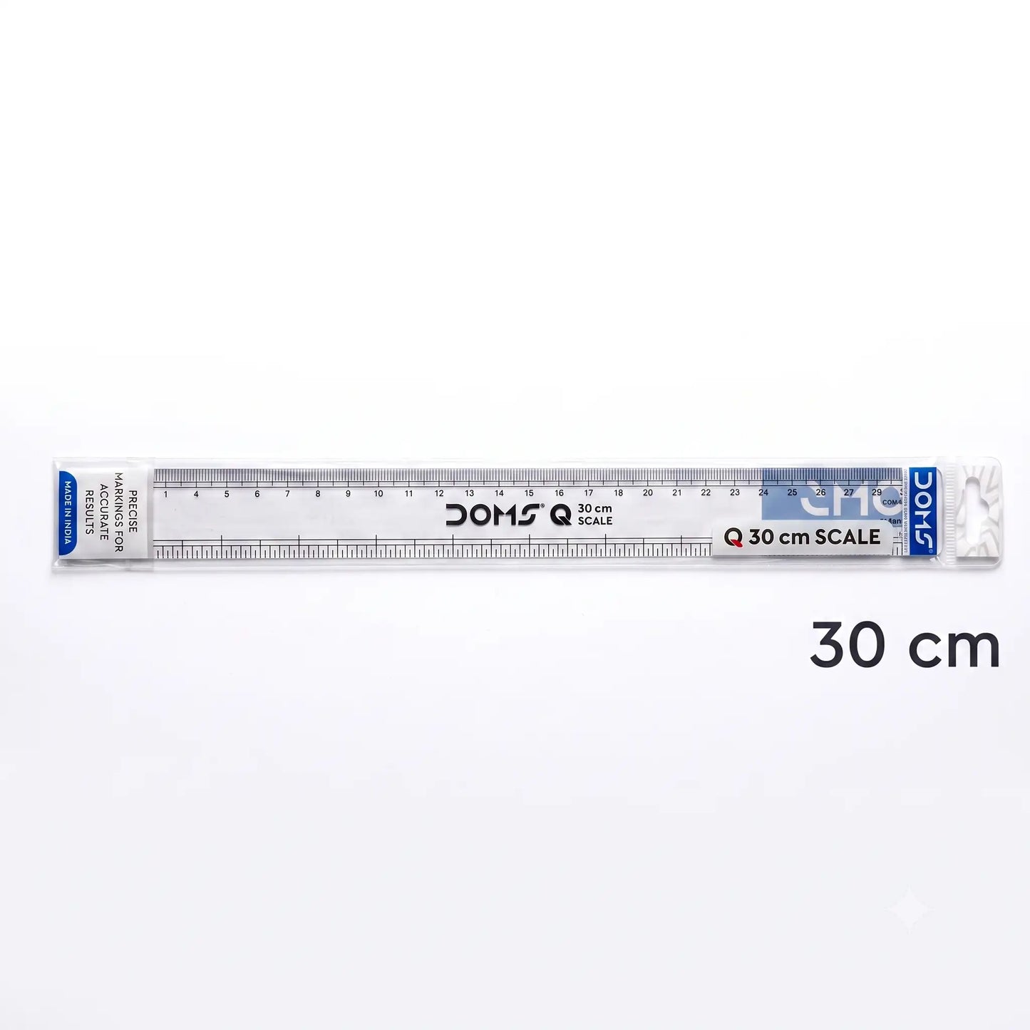 Doms Transparent Plastic Scale, 30 cm