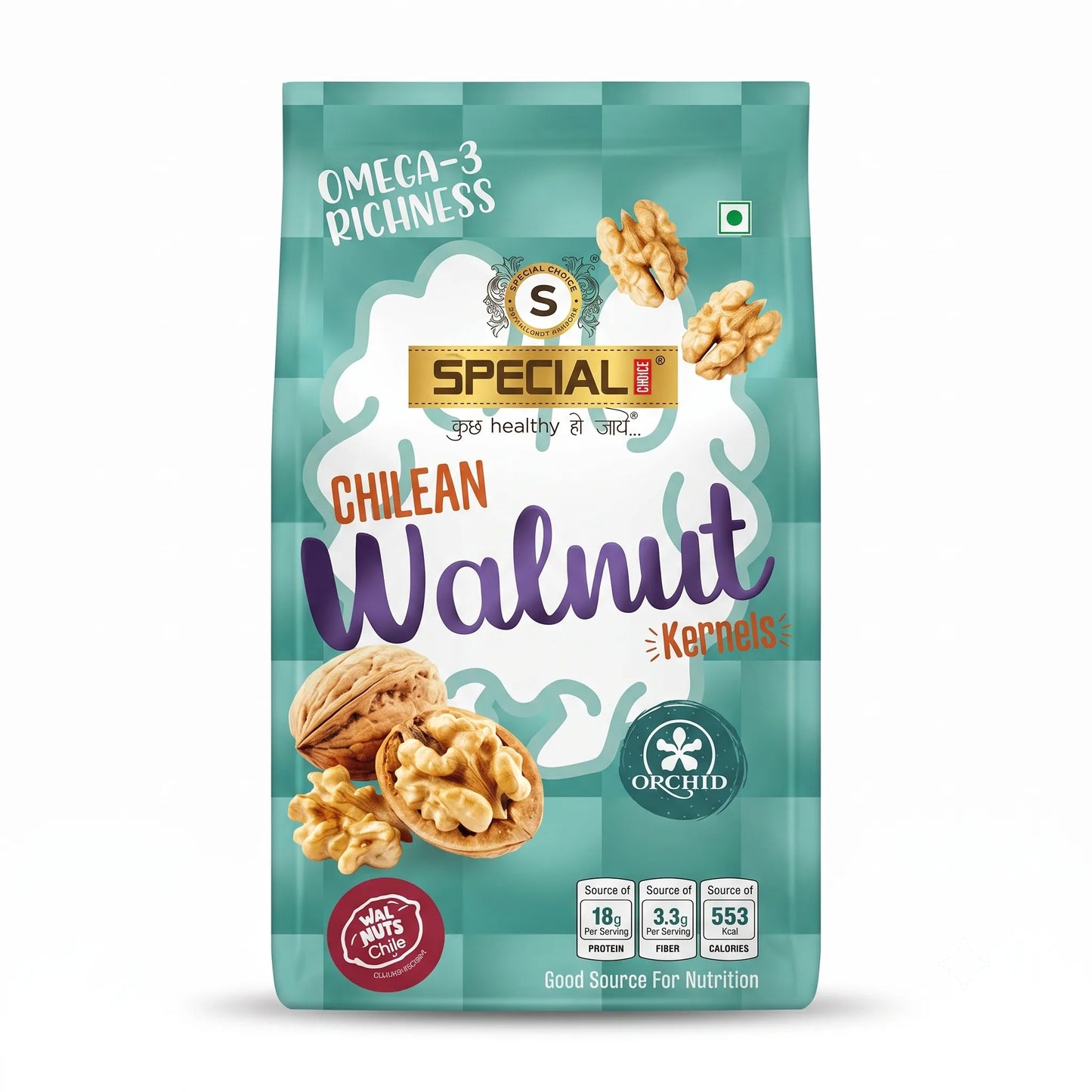 Special Choice Premium Chilean Walnut (Akhrot) - Premium Quality, 250 g Pouch