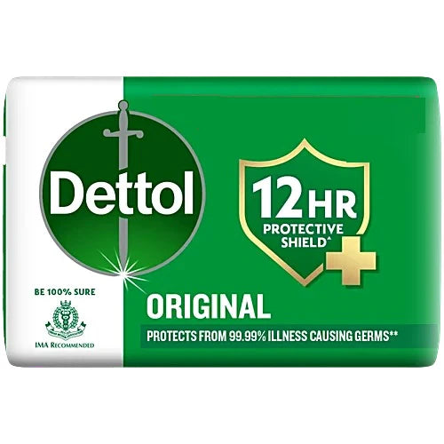 Dettol Original Bathing Soap Bar With 12 HR protective shield, 45 g