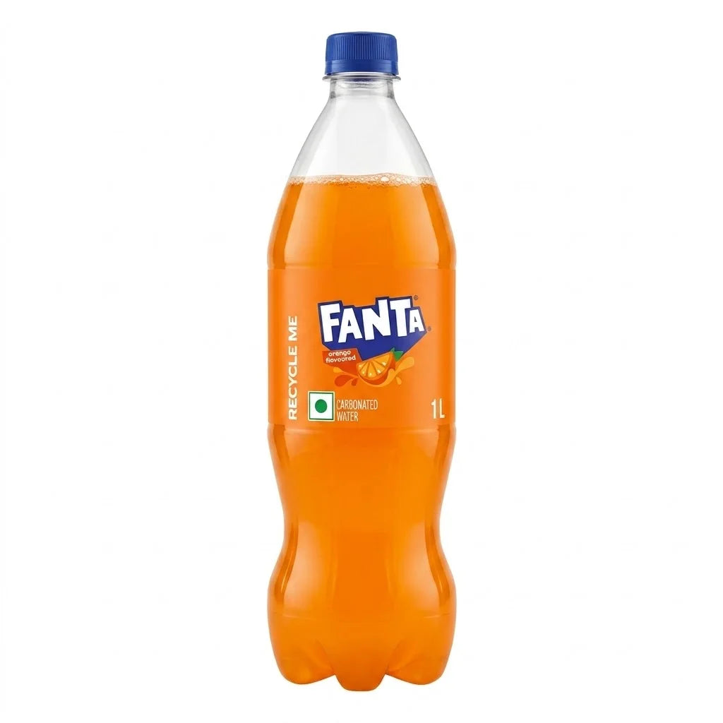 Fanta Orange Flavoured Soft Drink, 1 L PET Bottle