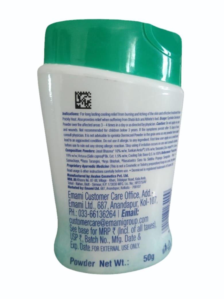 Dermi Cool Dermi Cool Prickly Heat Powder Menthol Regular, 50 g