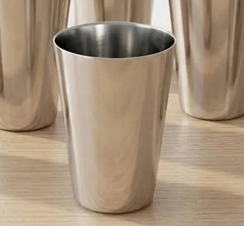 Classic Stainless Steel Water Glass, 1 pc