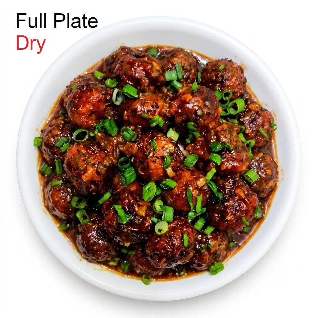 Special Dry Veg Manchurian, Full Plate