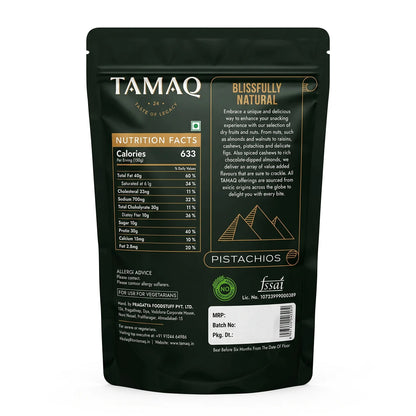 Tamaq Premium California Pistachios (Pista) - Roasted & Lightly Salted, 250 g Pouch