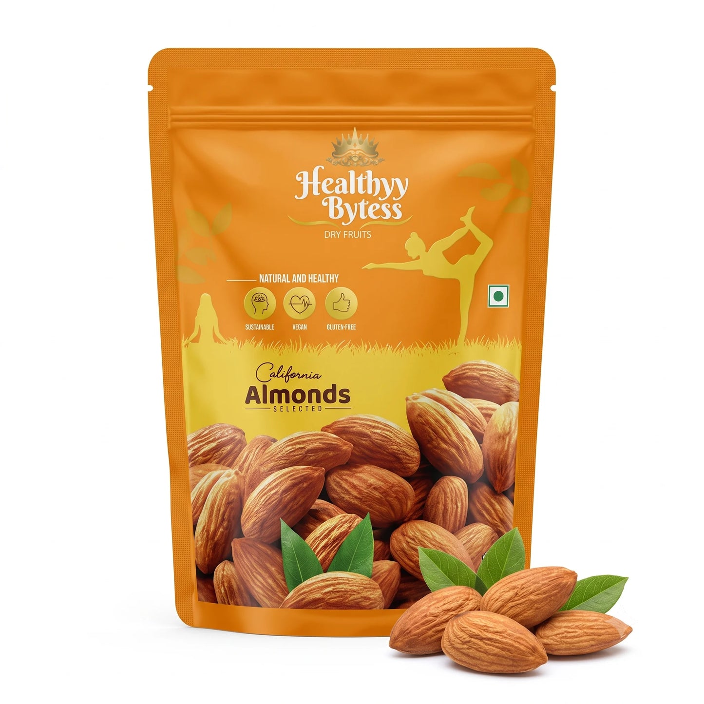 Healthyy Bytess California Almonds, Pista Badam, 250 g