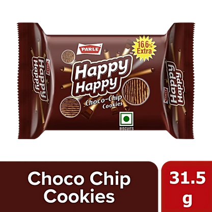 Parle Happy Happy Choco-Chip Cookies, 31.5g