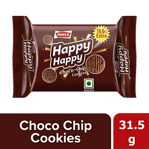 Parle Happy Happy Choco-Chip Cookies, 31.5g