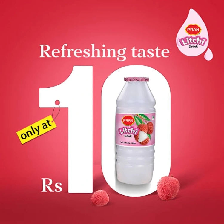 Real Taste Litchi Soft Drink, 150 ml