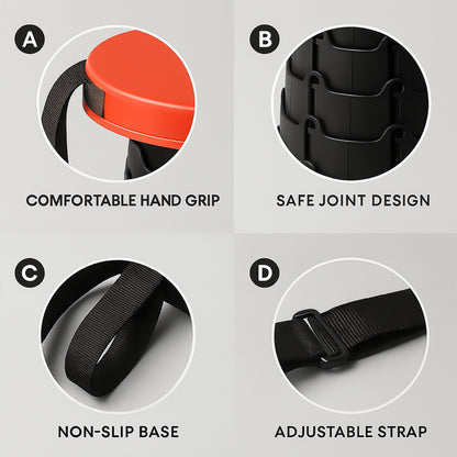 Adjustable Portable Telescopic Folding Stool (1 Pc)