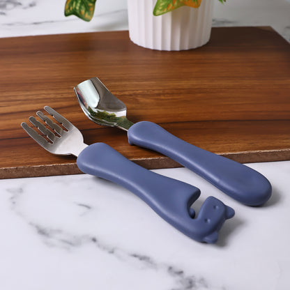 Supermom Foodie Stainless Steel Spoon  Fork (2 Pc Set)