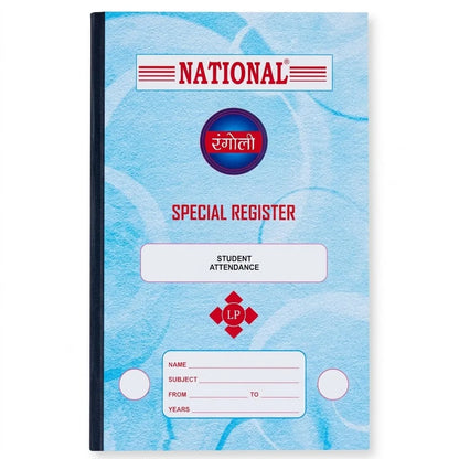 National Rangoli Student Daily Attendance Register Book for School, College & Coaching Centers, 48 Pages