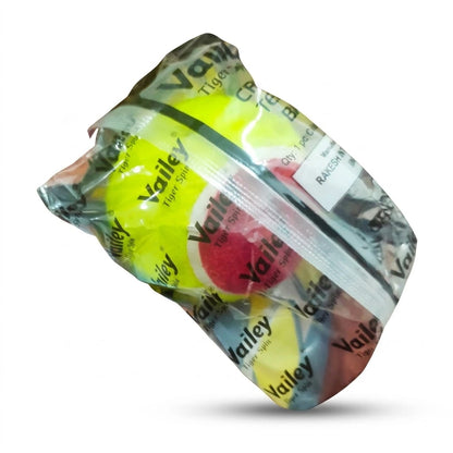 Tiger Vailey Spin Cricket Tennis Ball, Yellow & Red