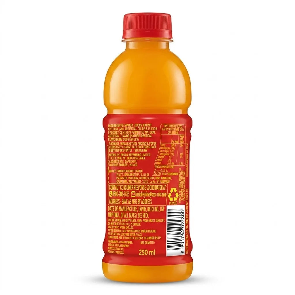 Maaza Mango Drink, 250 ml PET Bottle