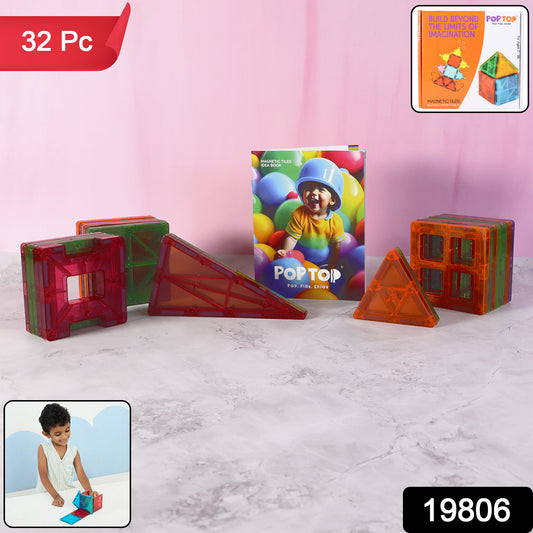Magnetic Building Tiles - (32pc  Set)