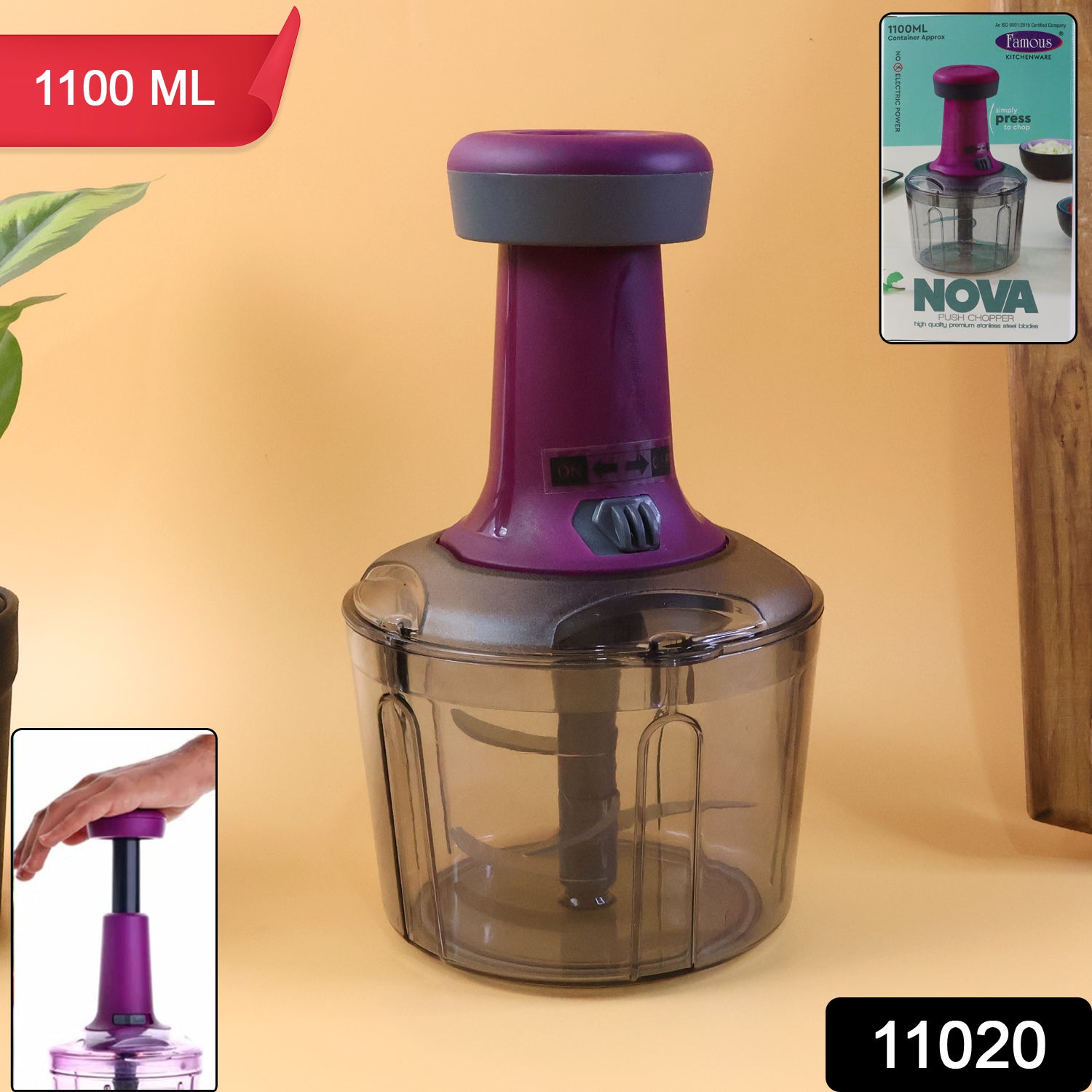 Premium Push Chopper 1100 Ml