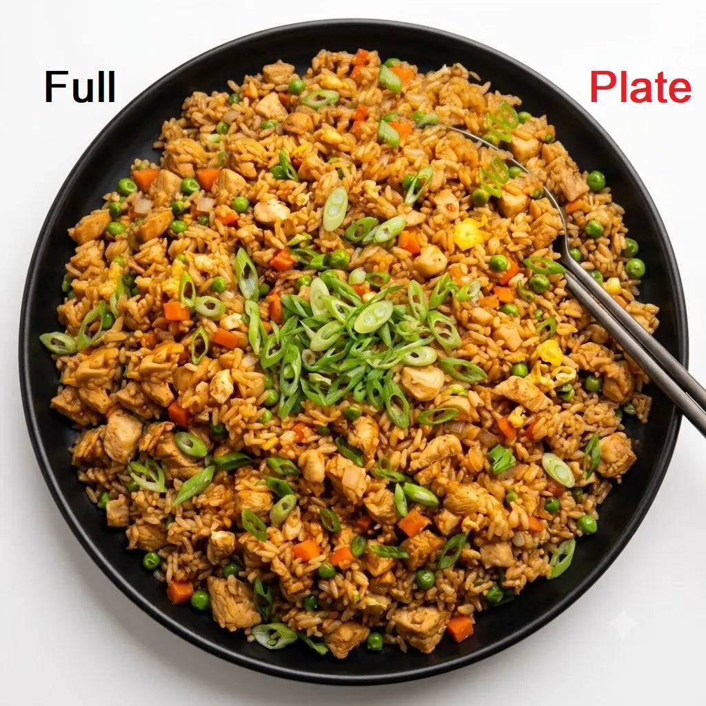 Chicken Fried Rice With Egg Mixes, Full Plate