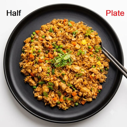 Chicken Fried Rice With Egg Mixes, Half Plate