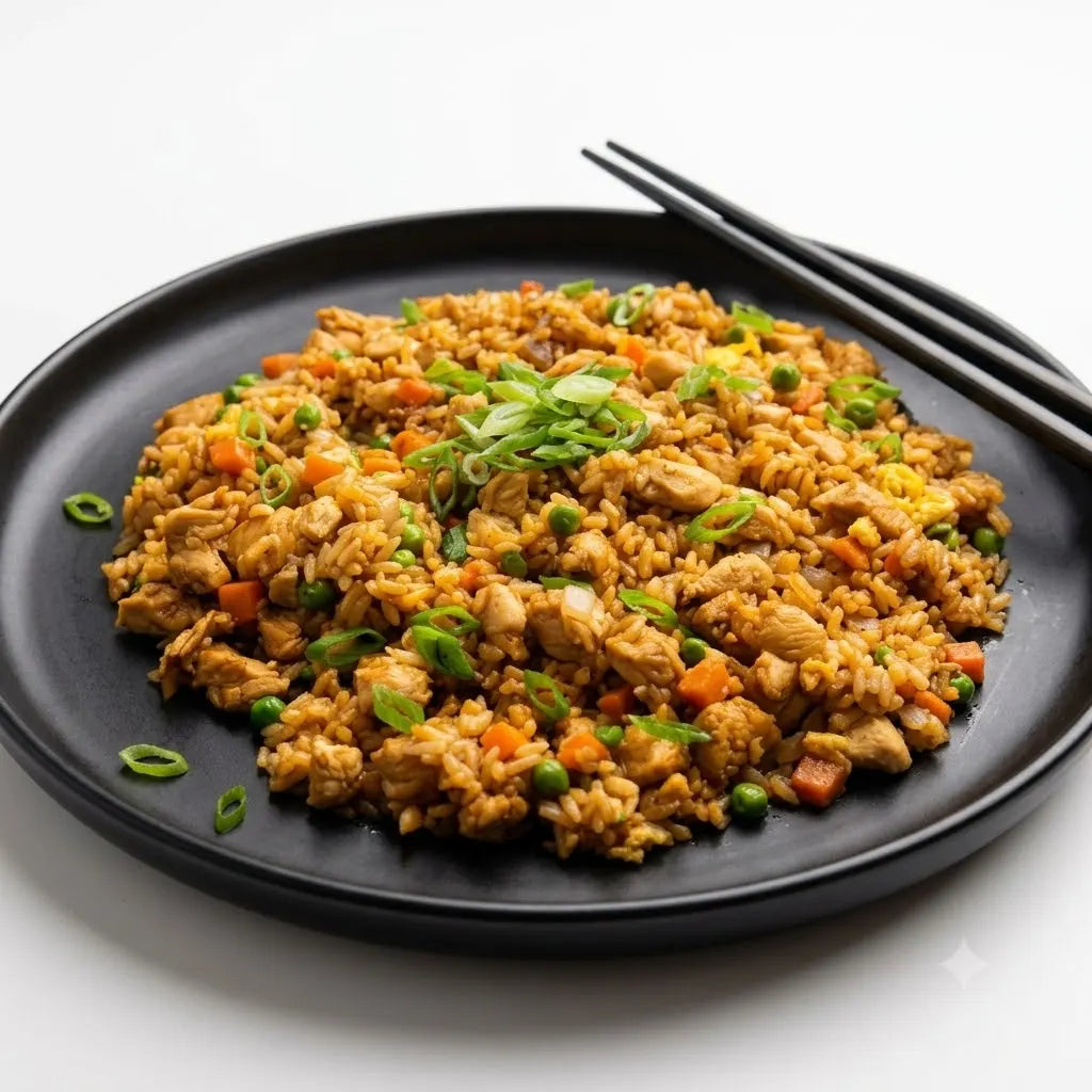Chicken Fried Rice With Egg Mixes, Half Plate