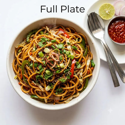 Spicy Desi Veg Chowmein, Full Plate