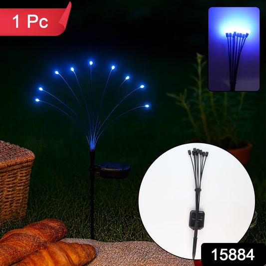 Solar Led Fiber Optic Garden Light - (1 Pc)