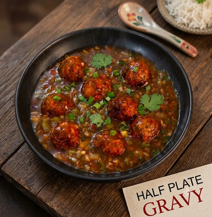 Special Gravy Veg Manchurian, Half Plate