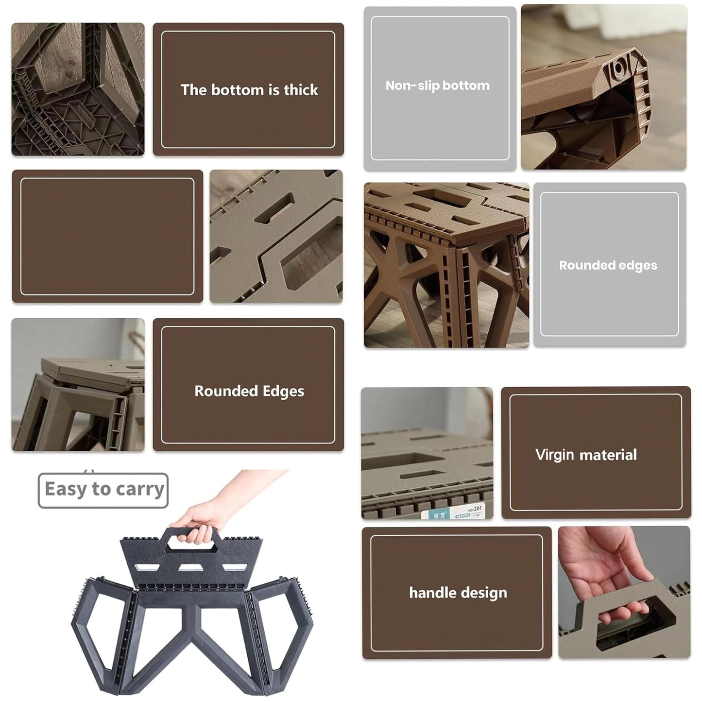 Supermom Comfort Multi-purpose Folding Stool (18 Inch)